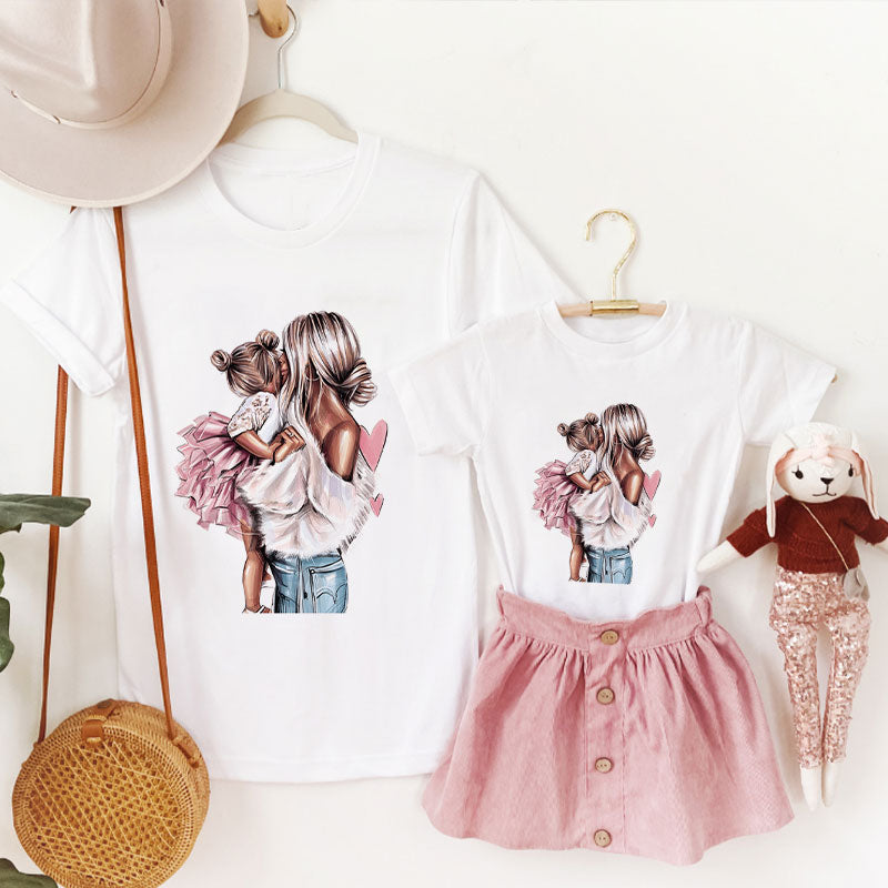 Mommy Daughter Matching Tee H