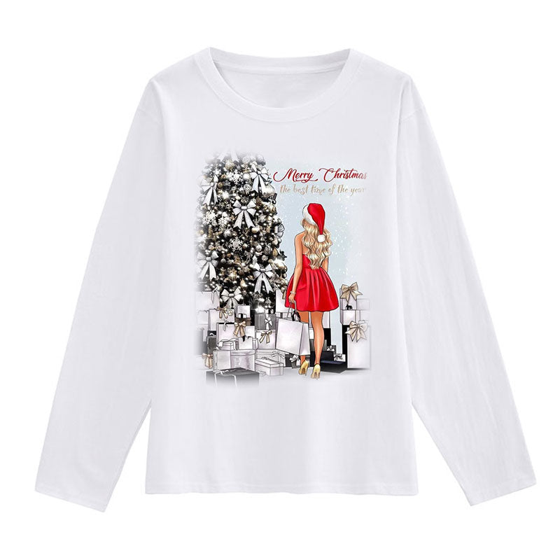 Merry Christmas Women White T-Shirt I