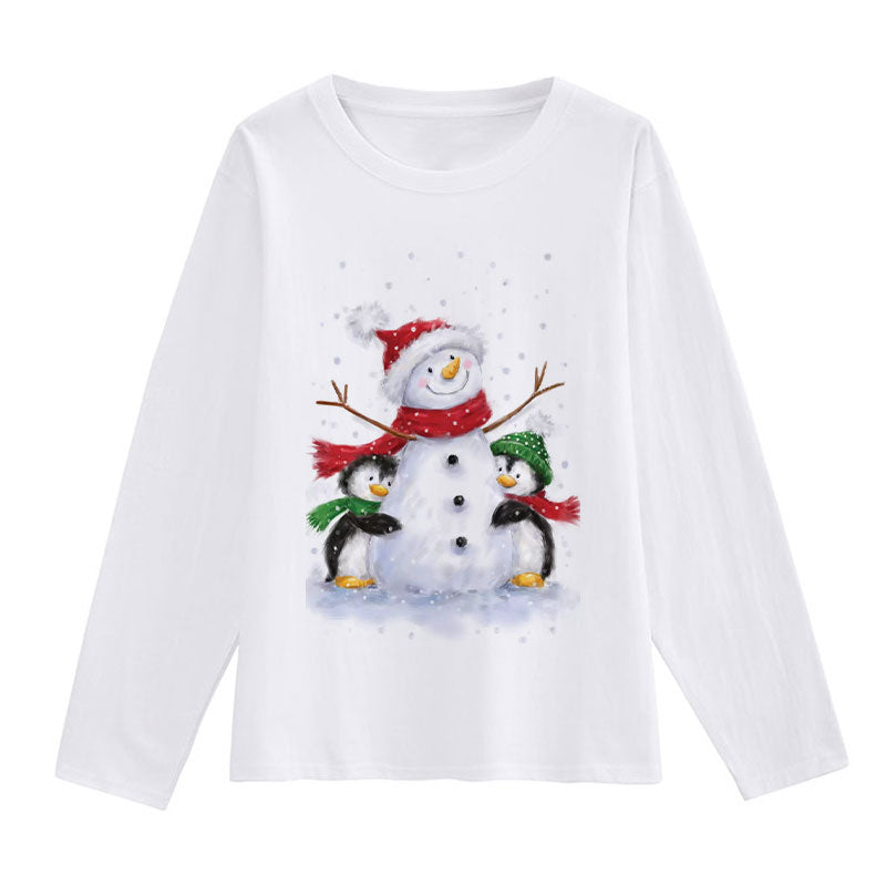Merry Christmas Ladies White T-Shirt F