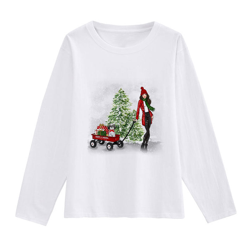 HAPPY 2021 Christmas Women White T-Shirt S