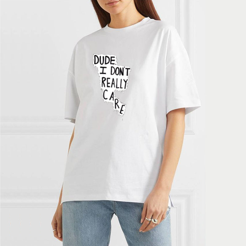 Dude I Don′t Really Care Cotton Tee