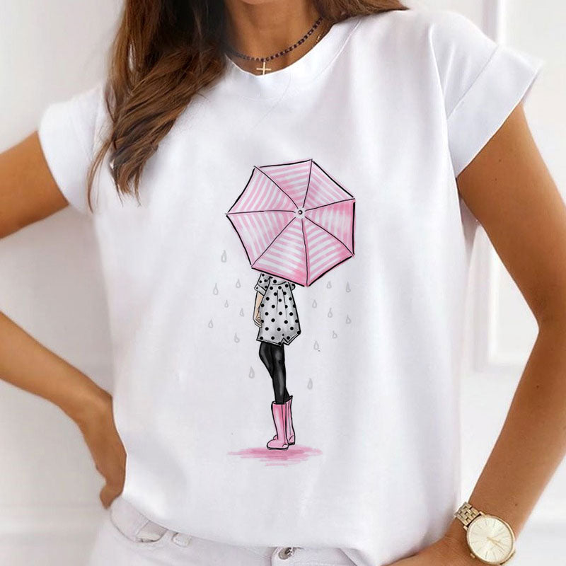 Style F : Fashion Trendsetter Women White T-Shirt