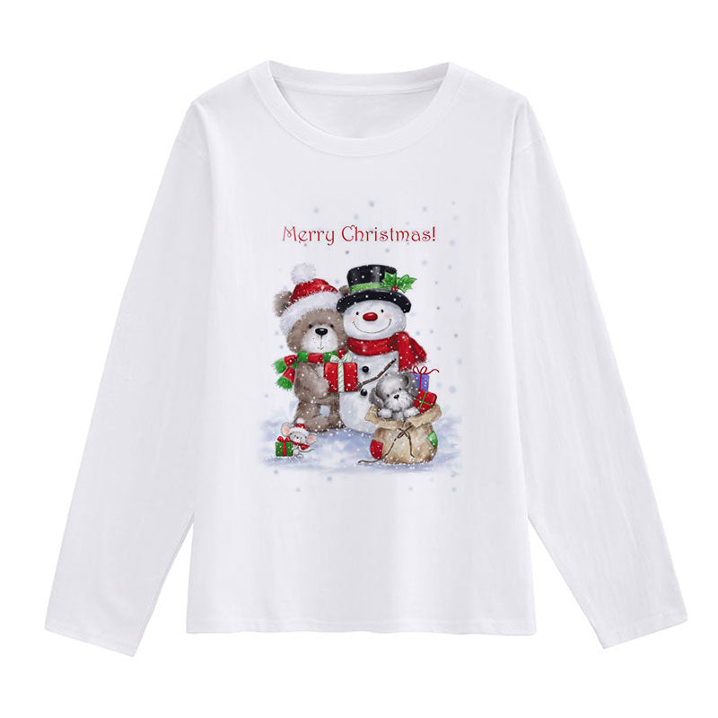 HAPPY NEW YEAR Christmas White T-Shirt F