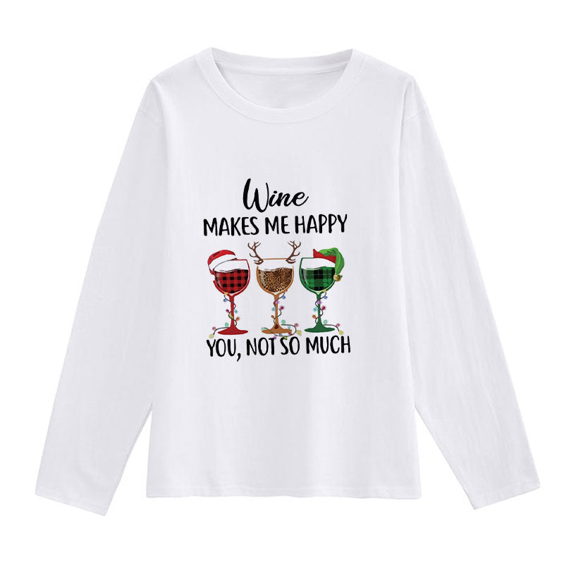 2021 Fashion Christmas White Shirt For Ladies P