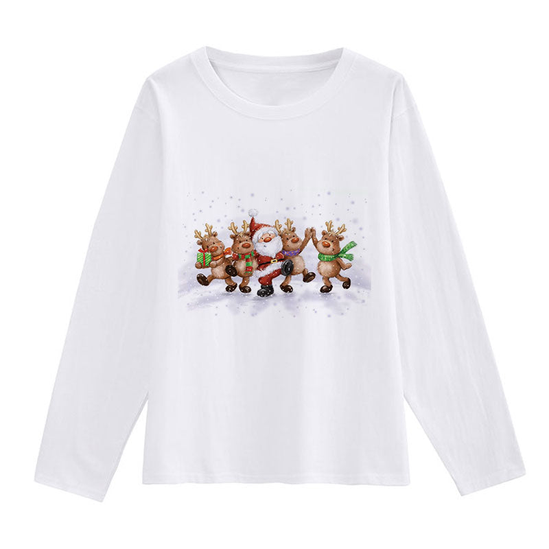 Merry Christmas Ladies White T-Shirt G