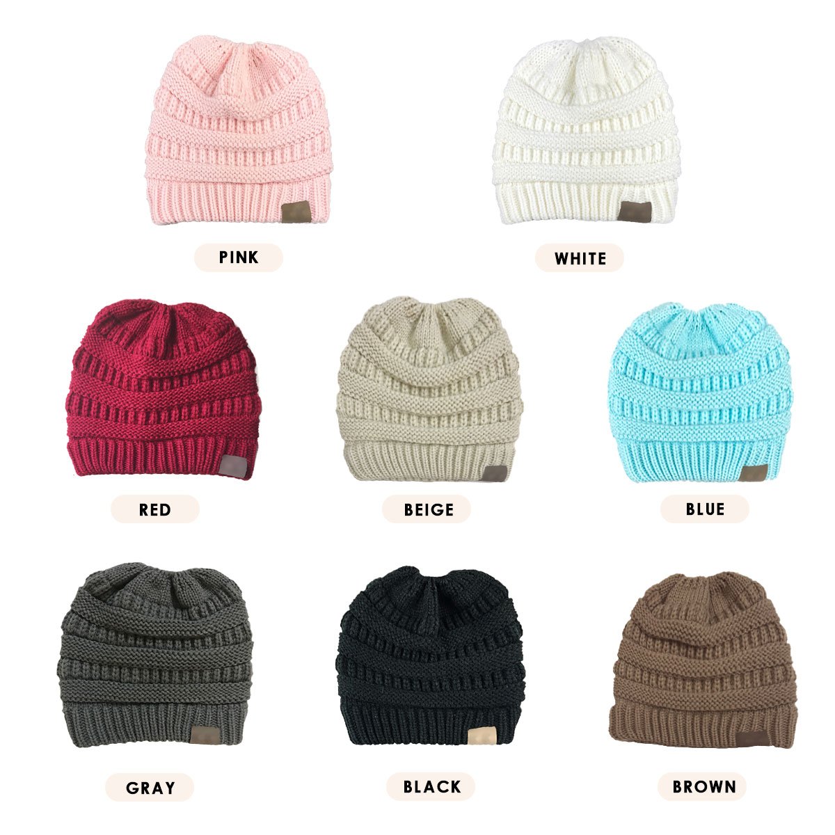 CC Ponytail Beanie New Style - Buy 1 Get 2 Free