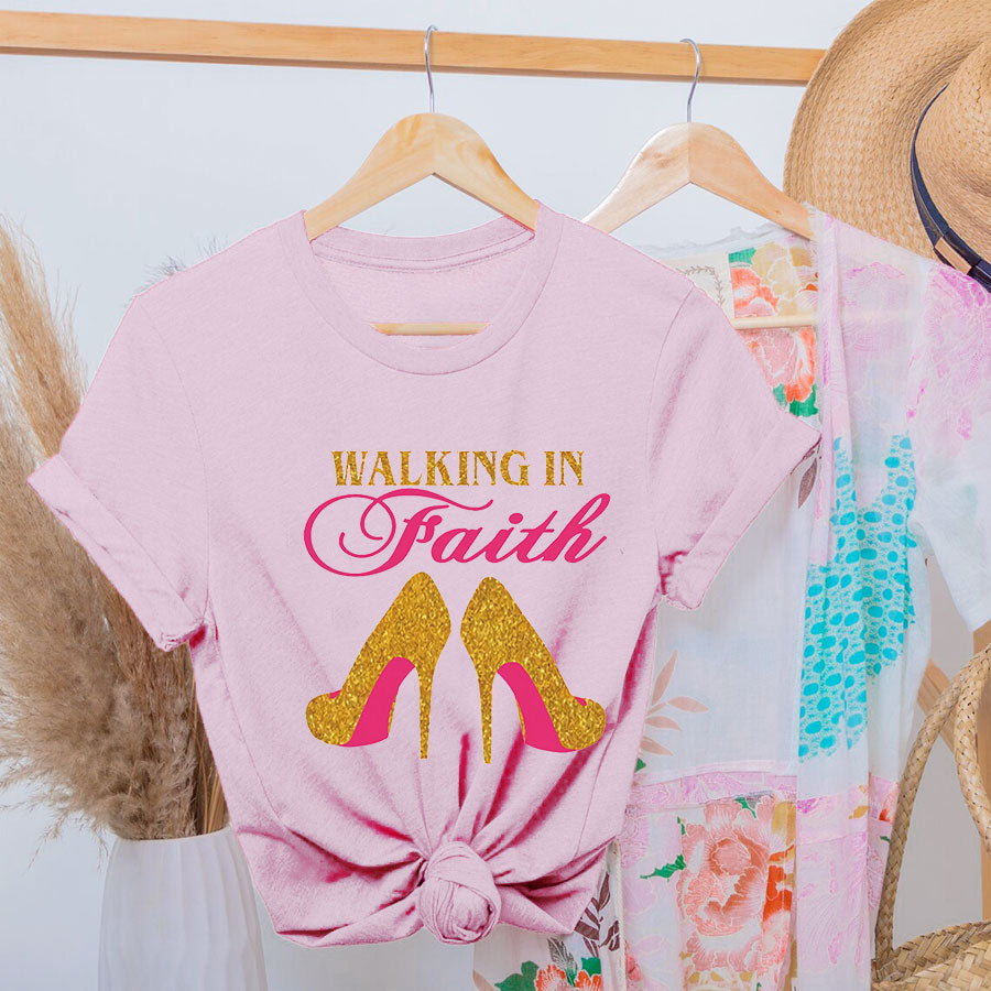 Walking In Faith Cotton Tee