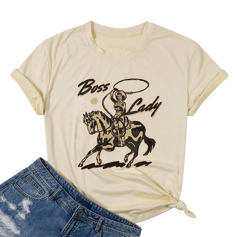 Riding Boss Lady Cotton Tee