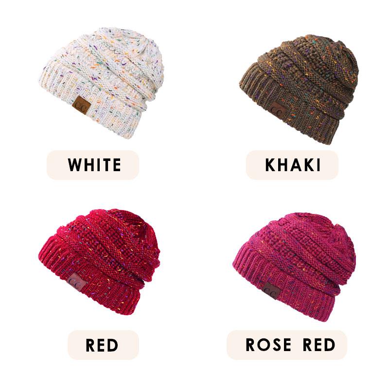 CC Dotted Ponytail Beanie New Style-Buy 1 Get 2 Free