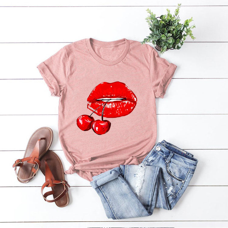 Fashion Multicolor Print T-Shirt M
