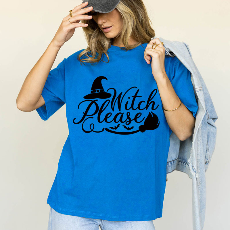 Witch Please Bats Cotton Tee