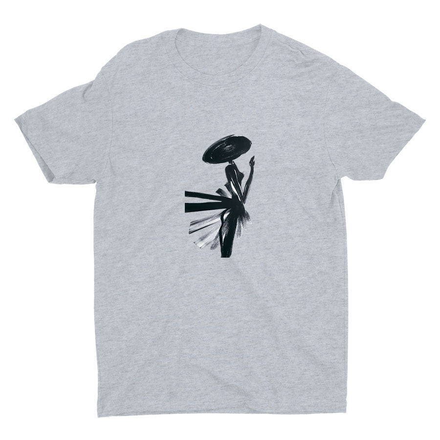 Black and White Art Cotton Tee