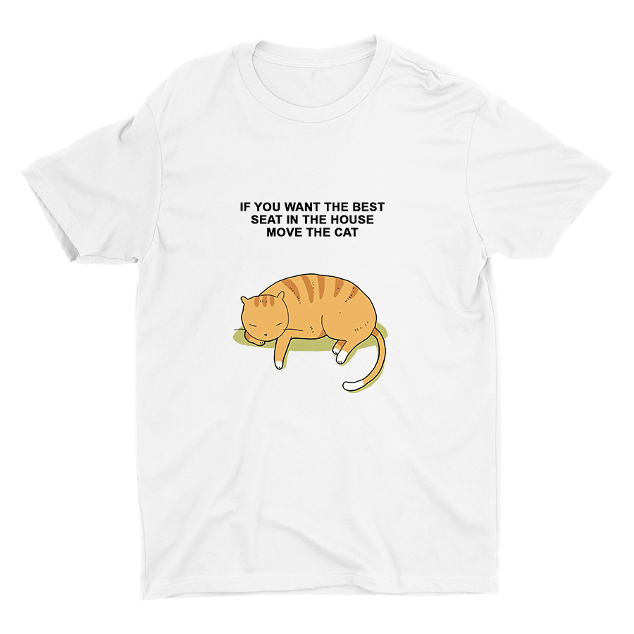 Just Move The Cat Cotton Tee