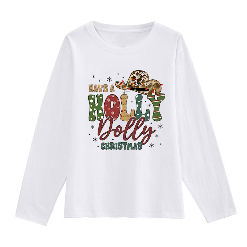 Have A Holly Dolly Christmas White T-Shirts