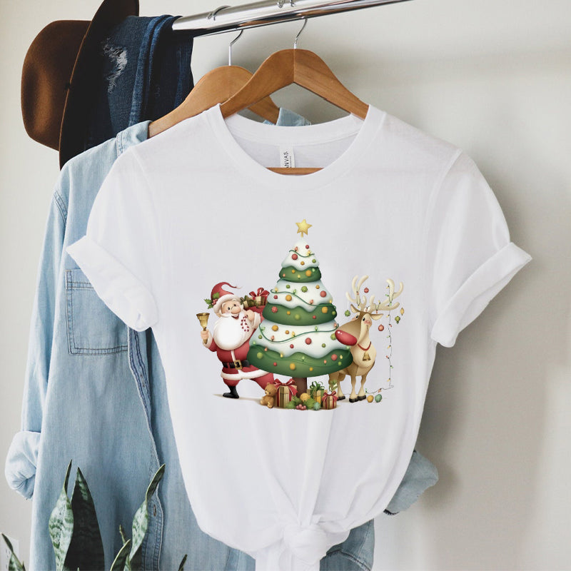 2022 Christmas Tree Santa T-Shirts