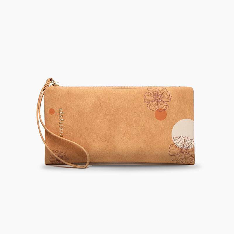 Extended Half-fold Printed Wrist Wallet