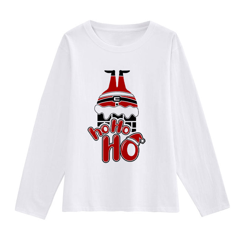 2021 Christmas Fashion White T-Shirt W