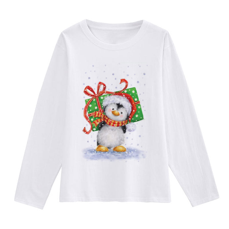 Merry Christmas Ladies White T-Shirt H