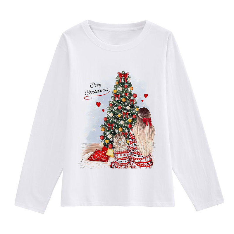 HELLO 2021 Christmas Women White T-Shirt K