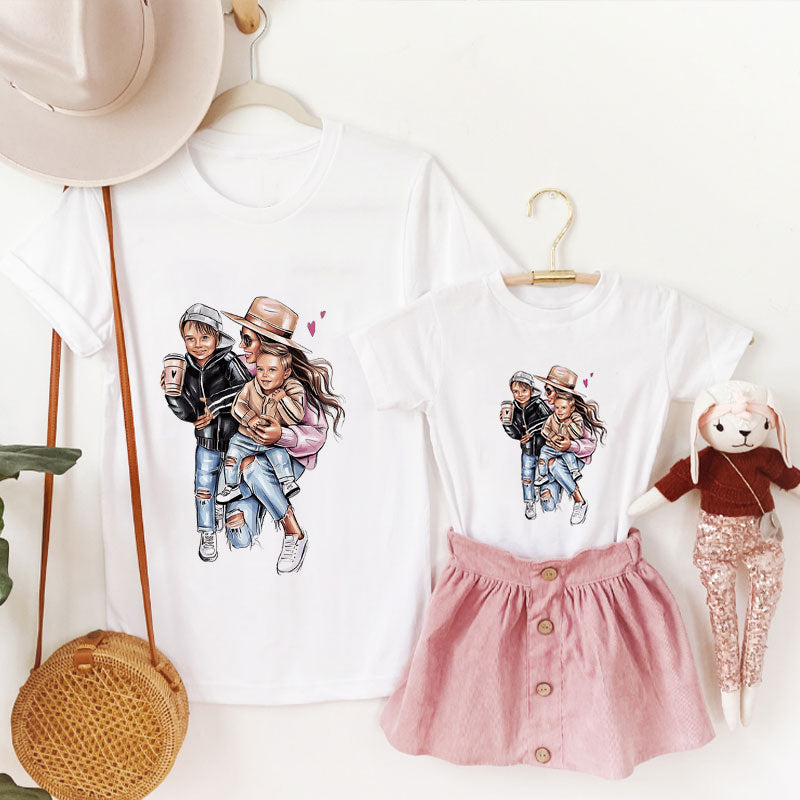 Mommy Daughter Matching Tee J