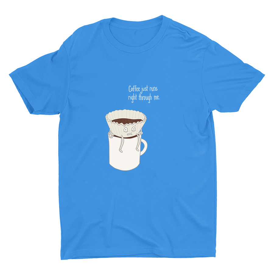 COFFEE JUST...Funny Print Cotton Tee