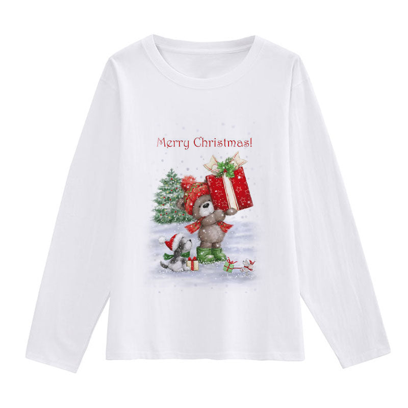 HAPPY NEW YEAR Christmas White T-Shirt H