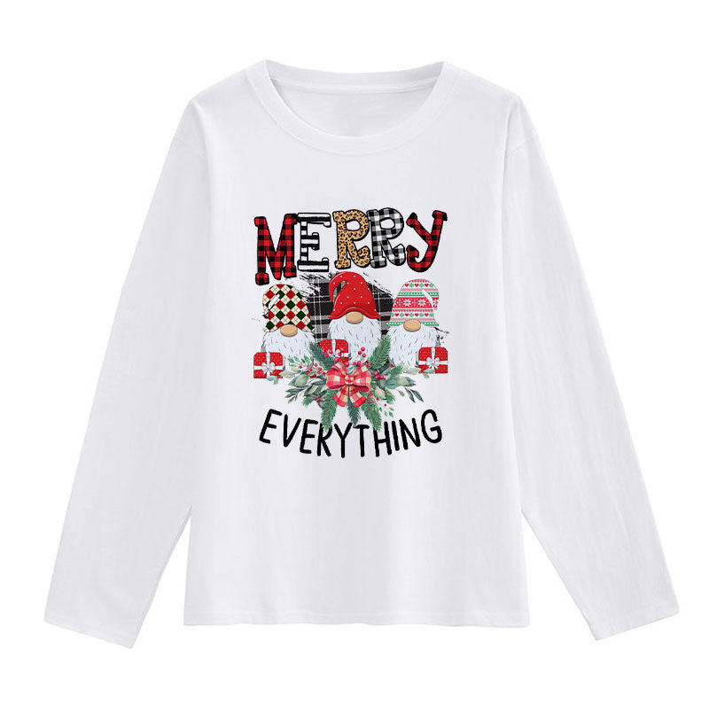 HAPPY 2021 Christmas Ladies White T-Shirt N