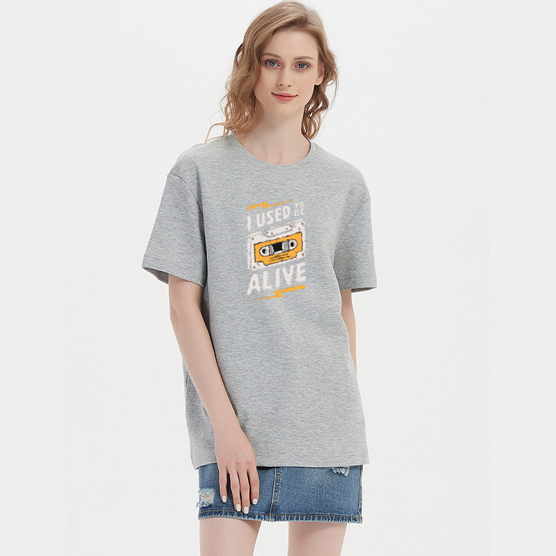 I USED TO BE ALIVE Cotton Tee
