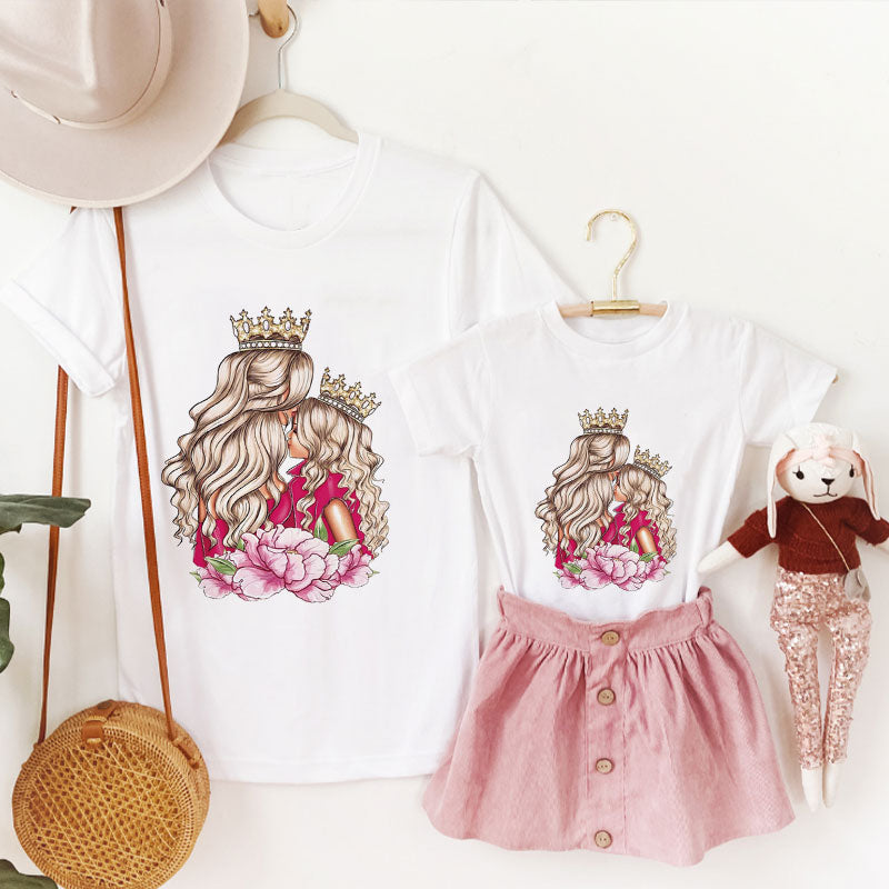 Mommy Daughter Matching Tee L