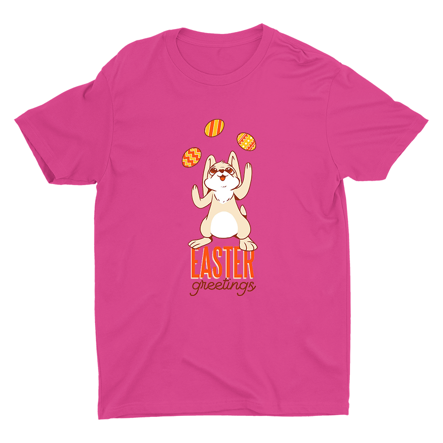 Easter Greetings Printed Cotton Tee