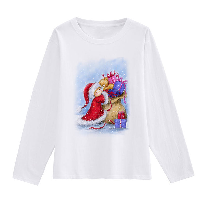 HAPPY 2021 Christmas Ladies White T-Shirt O