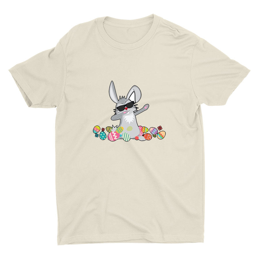 Easter Dabbing Bunny Cotton Tee
