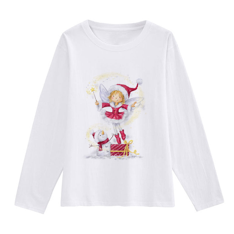 HAPPY 2021 Christmas Ladies White T-Shirt P