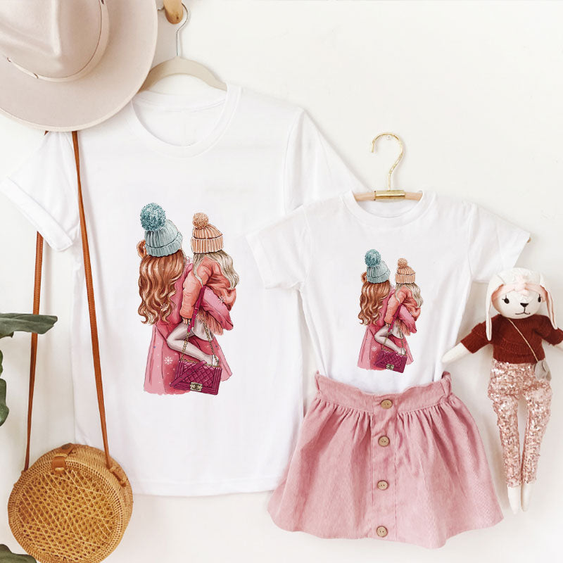 Mommy Daughter Matching Tee M