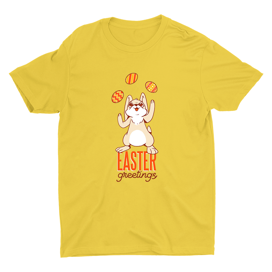 Easter Greetings Printed Cotton Tee
