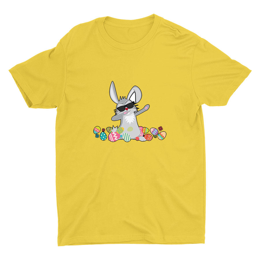 Easter Dabbing Bunny Cotton Tee