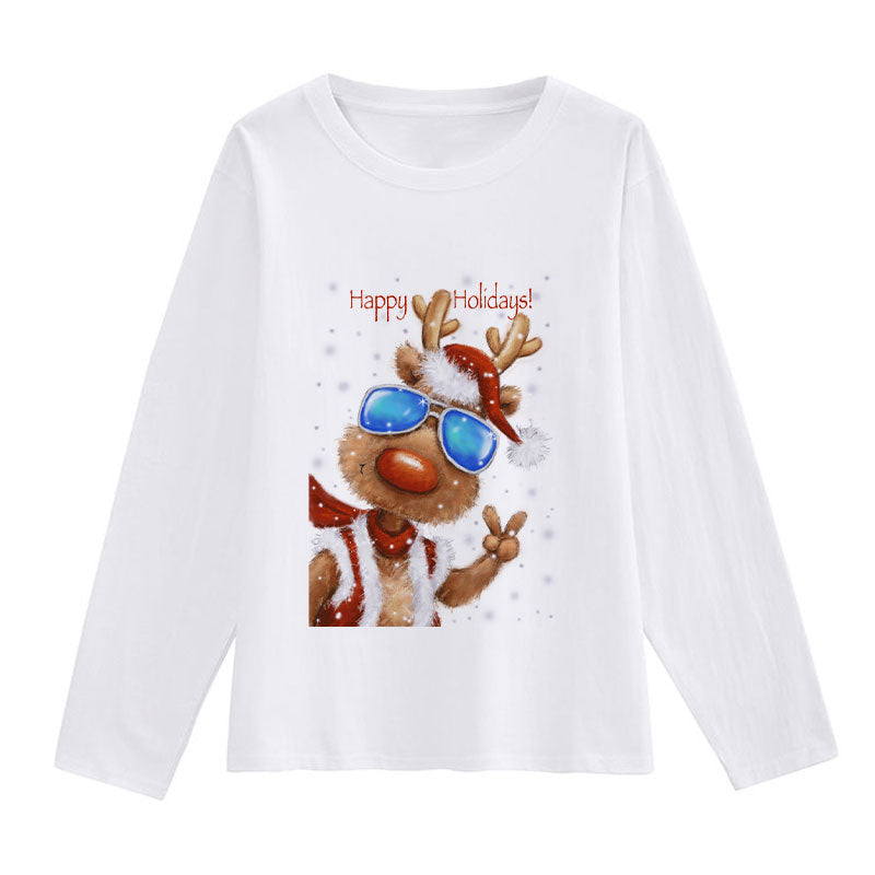 HAPPY NEW YEAR Christmas White T-Shirt F