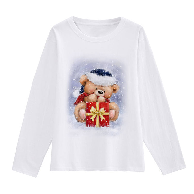 HAPPY NEW YEAR Christmas White T-Shirt K