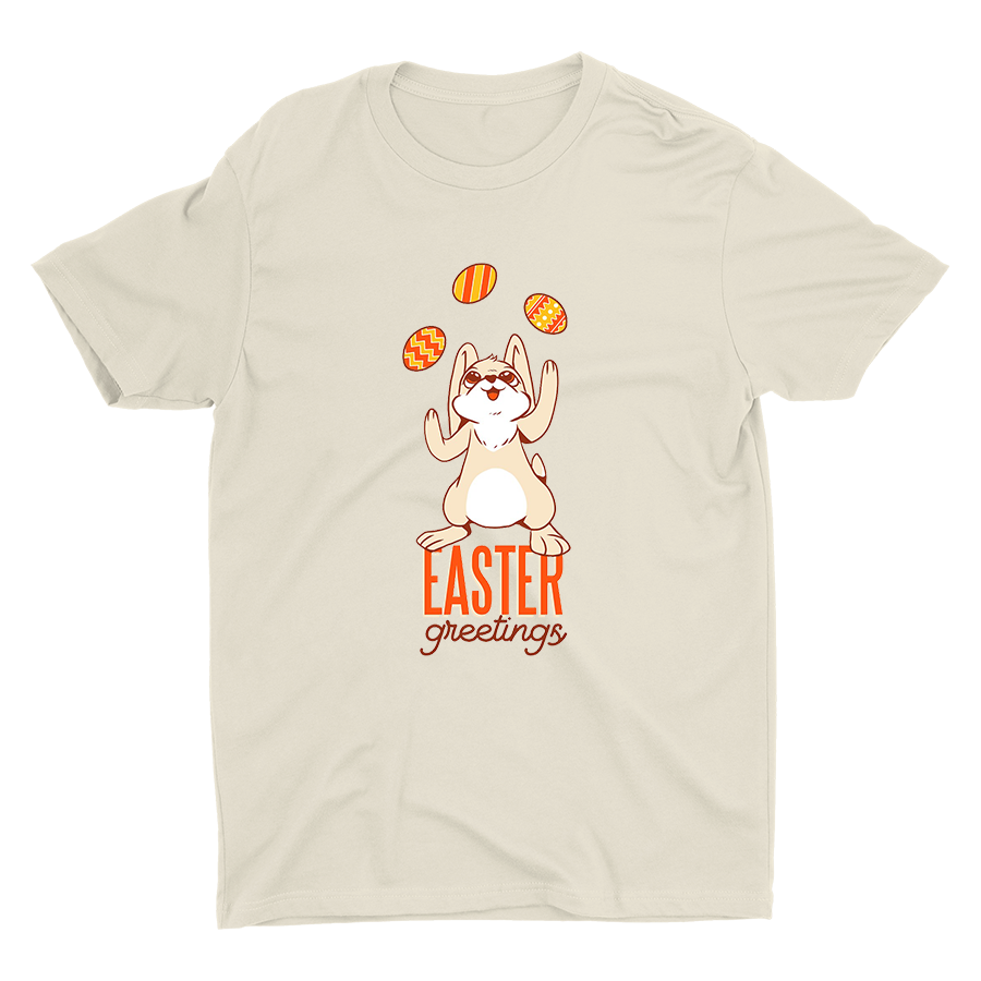Easter Greetings Printed Cotton Tee