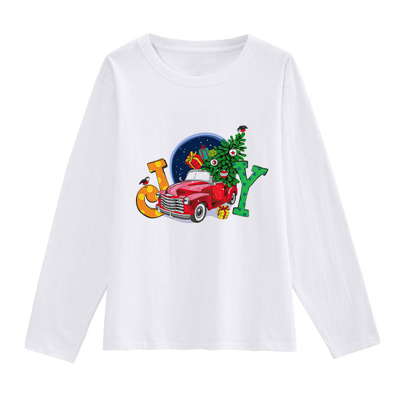 2021 Fashion Christmas White Shirt For Ladies R