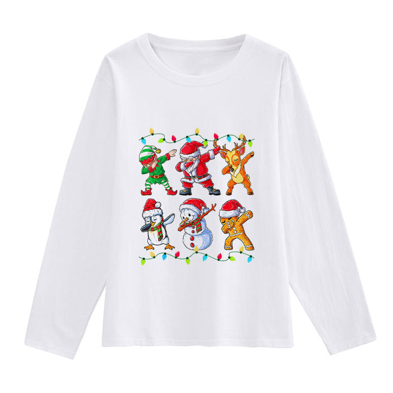 2021 Fashion Christmas White Shirt For Ladies J