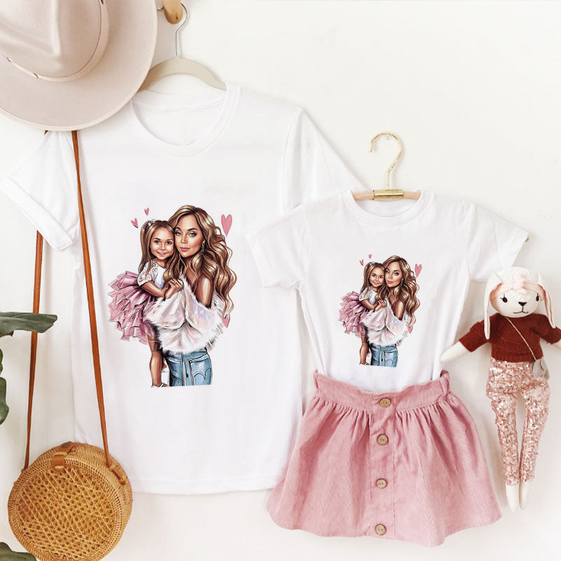 Mommy Daughter Matching Tee O