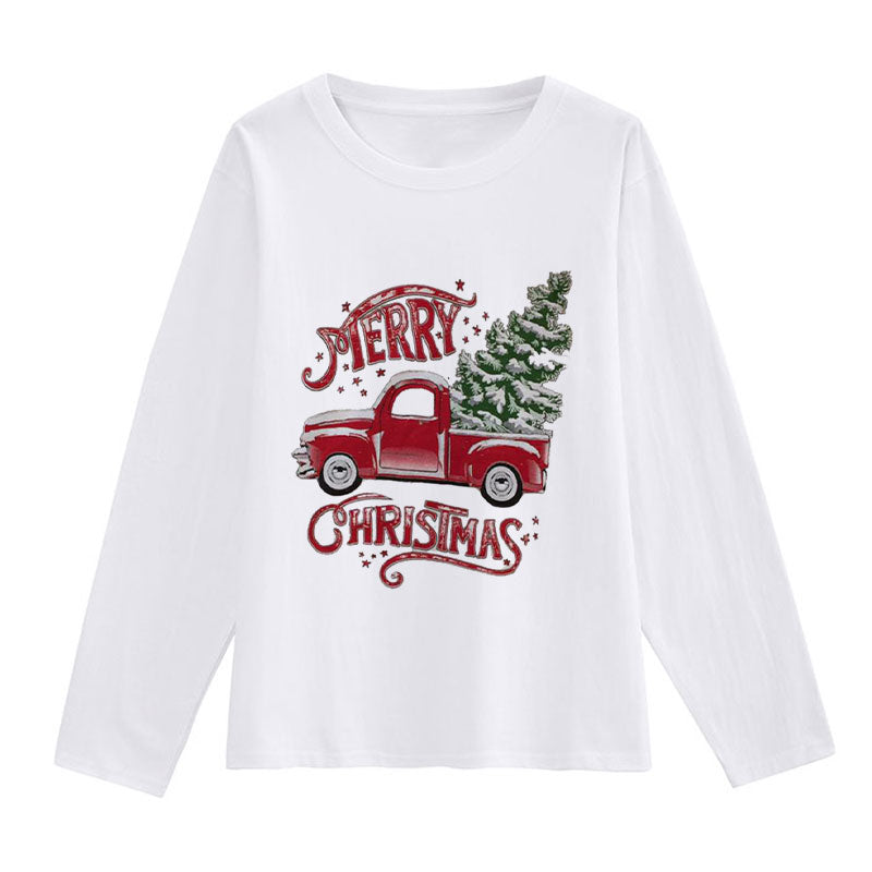 Hello Christmas Women White T-Shirt K