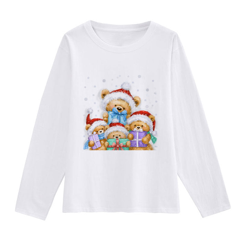 HAPPY NEW YEAR Christmas White T-Shirt L
