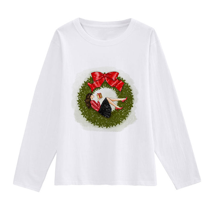 HAPPY NEW 2021 Christmas Women White T-Shirt