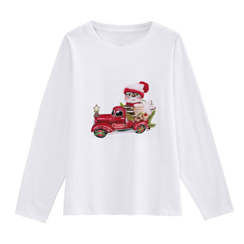 HAPPY 2021 Christmas Ladies White T-Shirt S