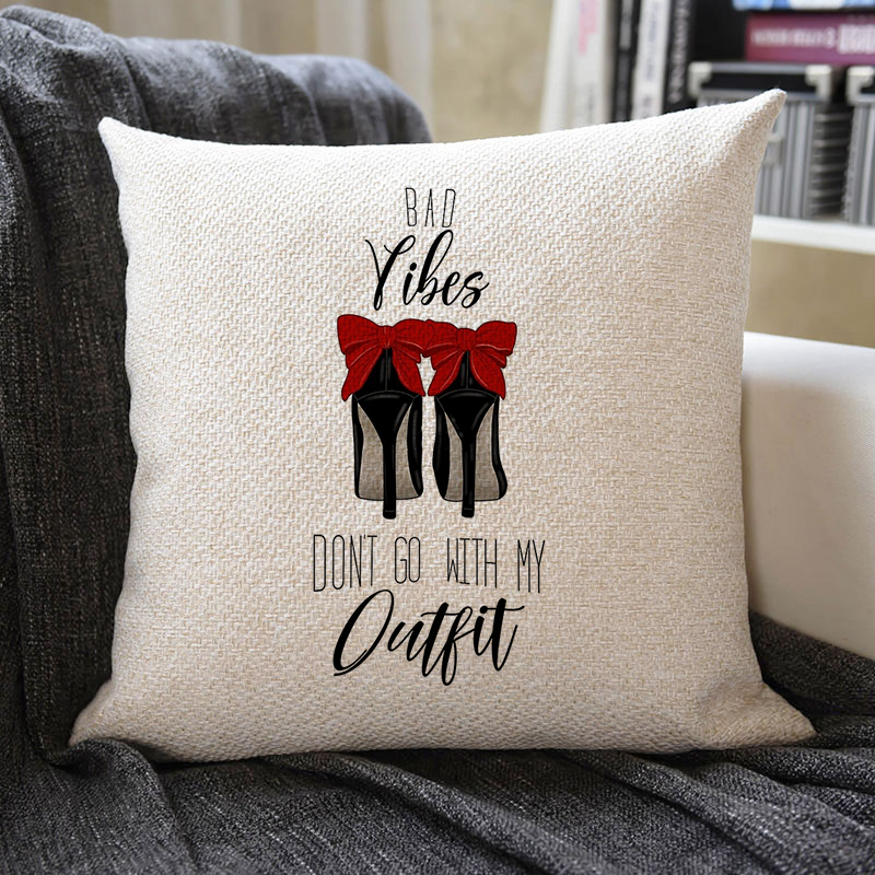 Elegant Highheels Linen Pillowcase