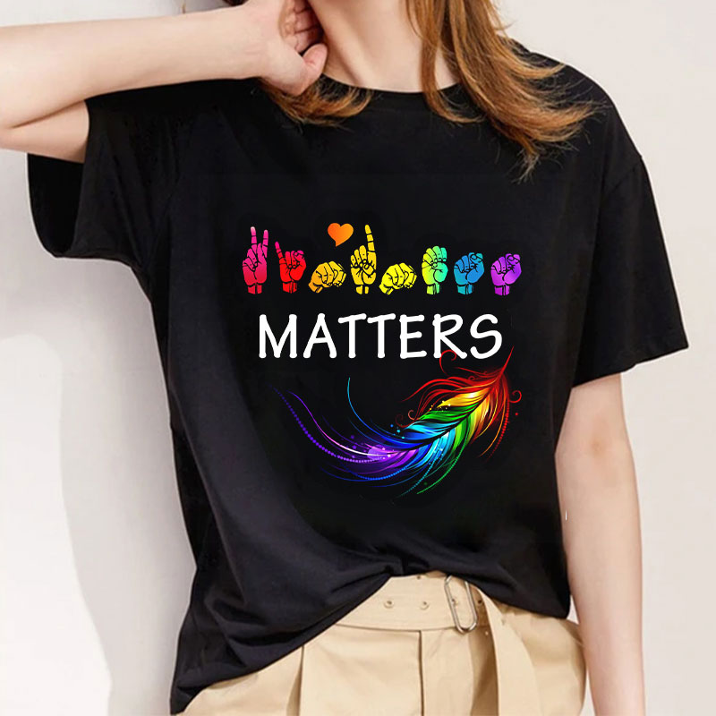 Fashion Ladies Black Tee F