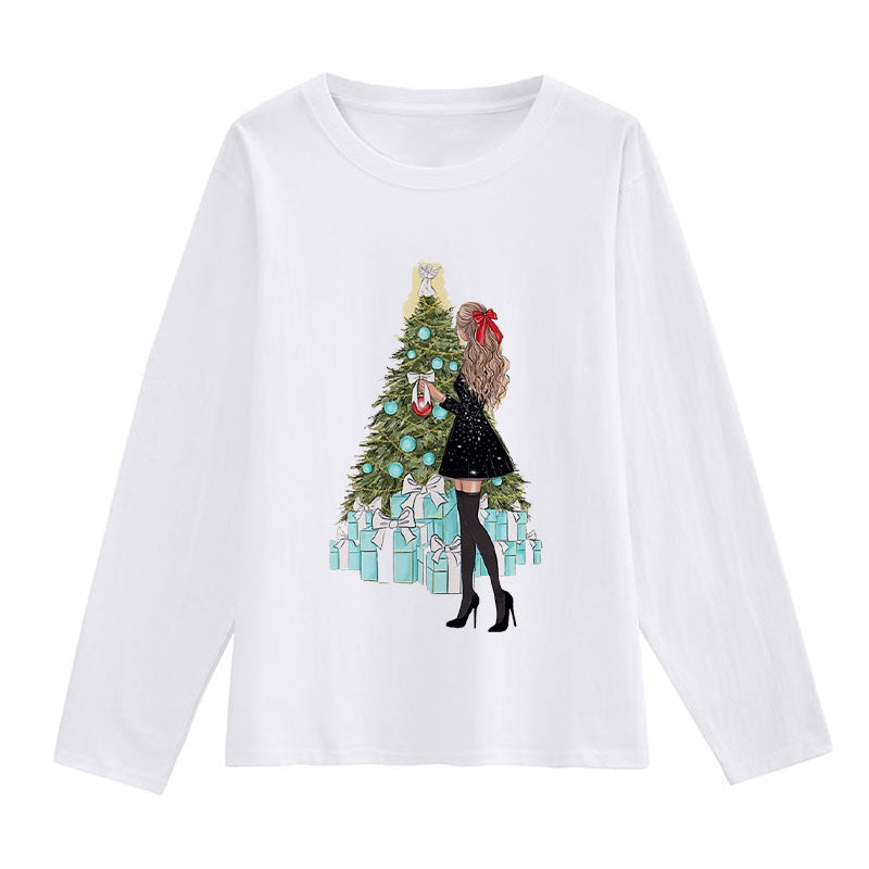 HAPPY 2021 Christmas Women White T-Shirt X