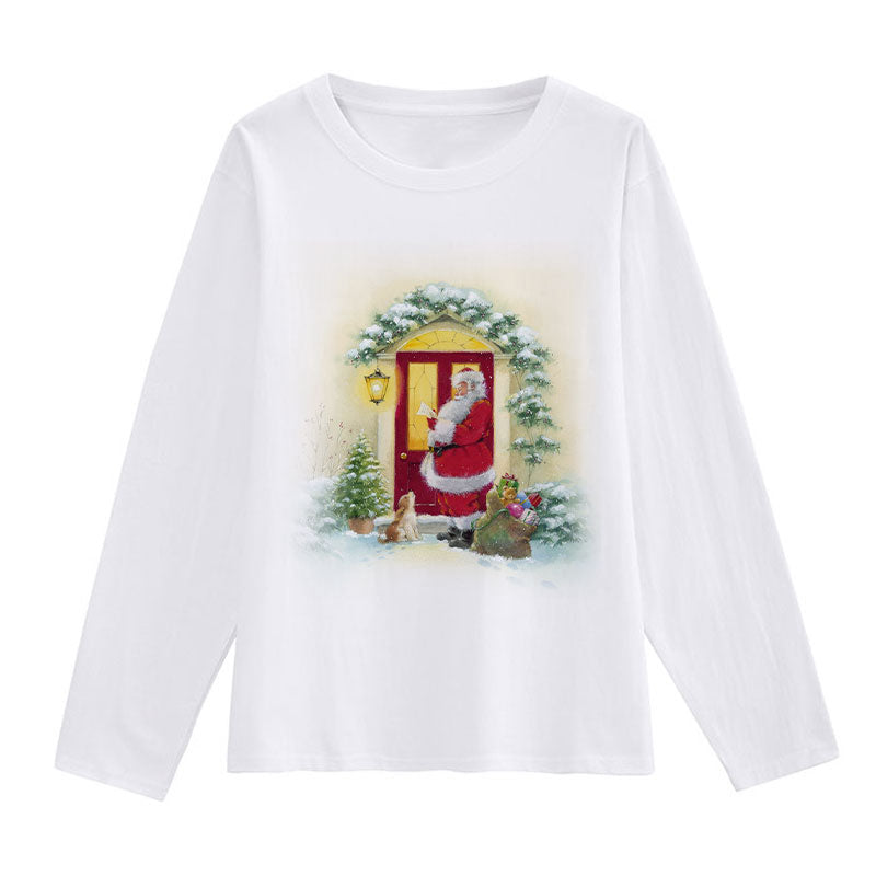 2021 Christmas Fashion White T-Shirt H